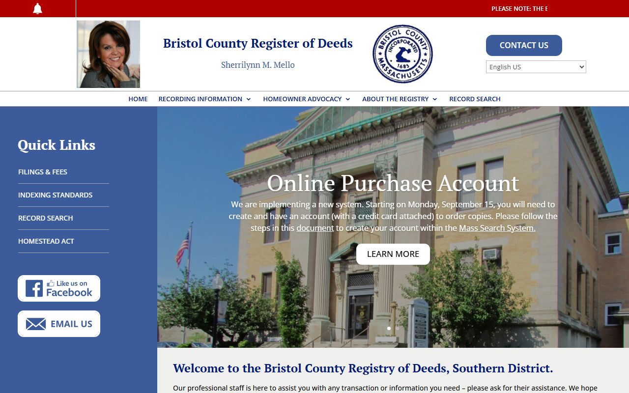 New Bedford Registry of Deeds for Bristol County marriage records