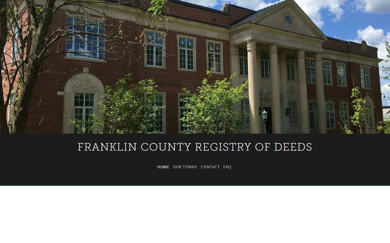 Franklin County Registry of Deeds for marriage records