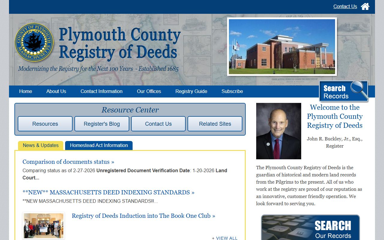 Plymouth County Registry of Deeds for marriage records research